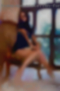 Big blue eyes a slender wife body.